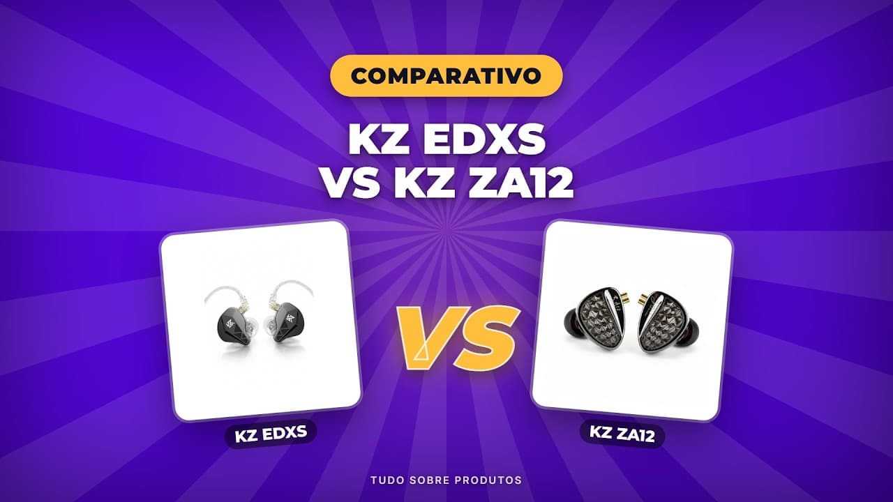 Capa do vídeo oficial: KZ EDXS x KZ ZA12: Qual Fone É O MELHOR PRA VOCÊ em 2026?