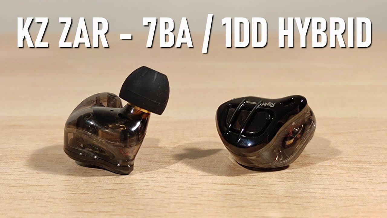 Thumbnail do vídeo KZ ZAR Review - 7BA / 1DD Per Side Hybrid