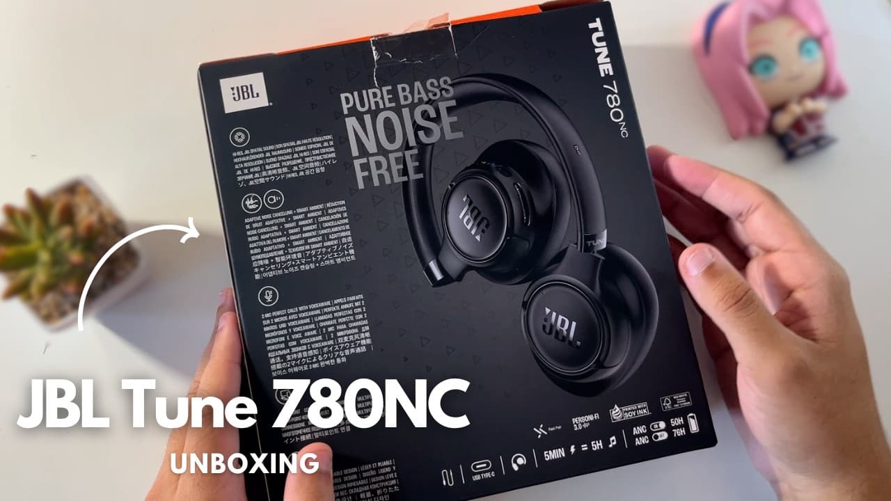Thumbnail do vídeo JBL Tune 780NC: Unboxing, Configurações e Primeiras Impressões
