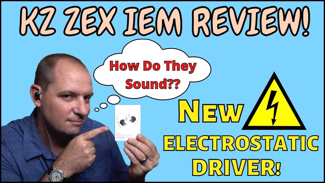 Thumbnail do vídeo KZ ZEX IEM Review | 1DD + 1 Electret Electrostatic Driver | How Do They Sound?