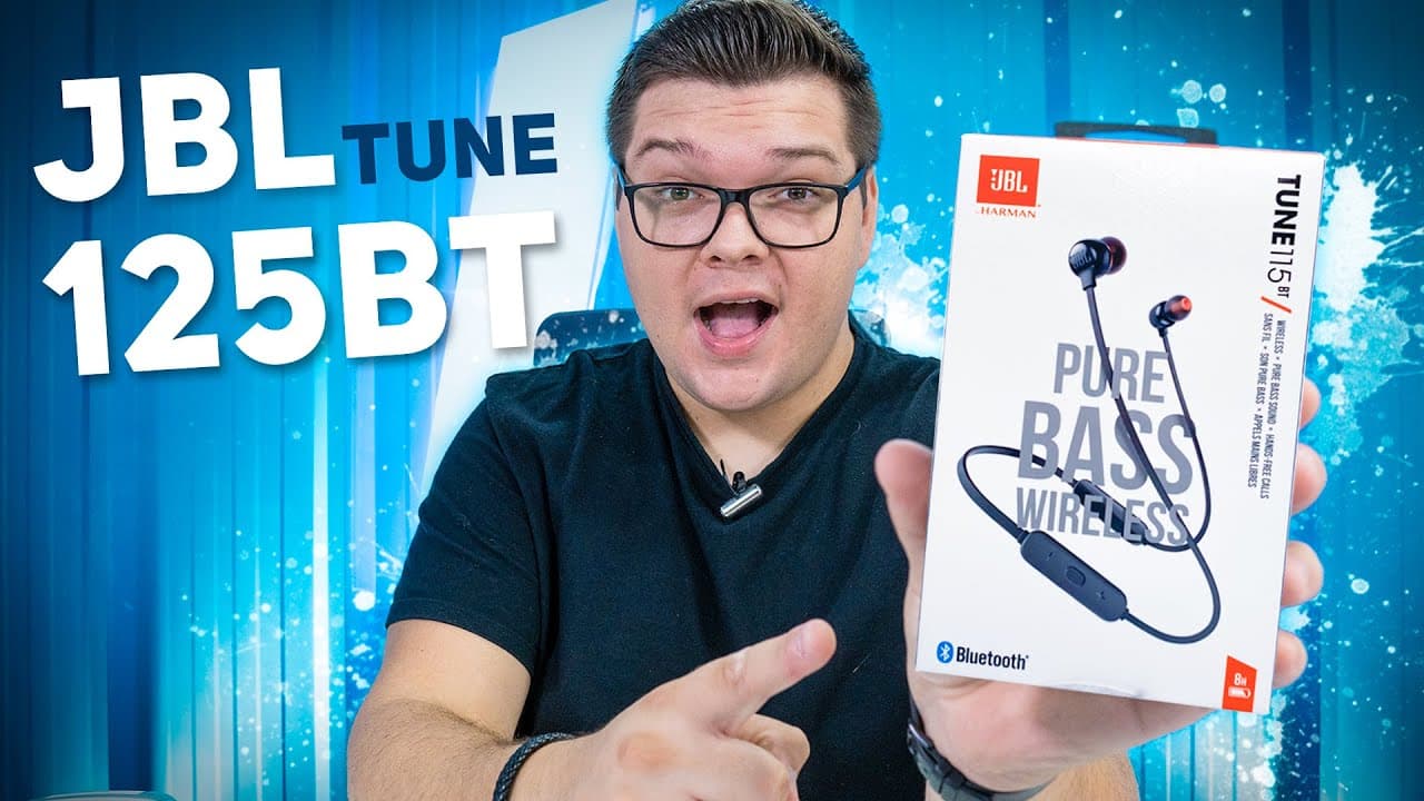Thumbnail do vídeo Fone JBL Tune 125BT | Graves FORTES e BOA OPÇÃO para ESPORTES!