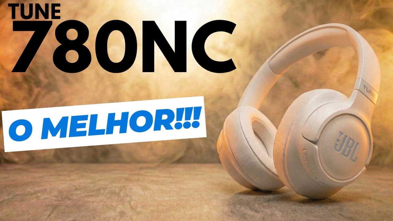 Thumbnail do vídeo QUALIDADE ABSURDA! Unboxing do JBL Tune 780NC: O Melhor do Ano?