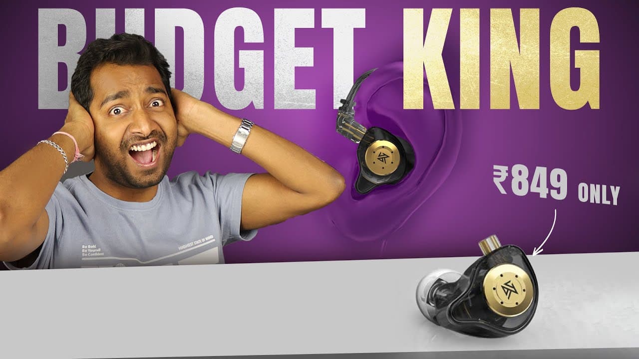 Thumbnail do vídeo KZ EDX Pro Review – Best Budget IEM for Gaming & Music 🎧🔥 @ ₹849!
