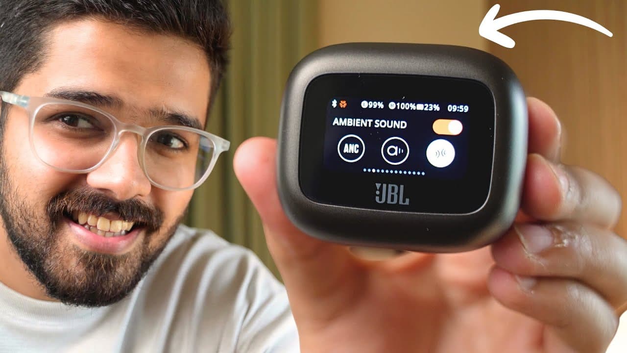 Thumbnail do vídeo I Tried JBL Live Beam 3! Earbuds With Display & Great Sound