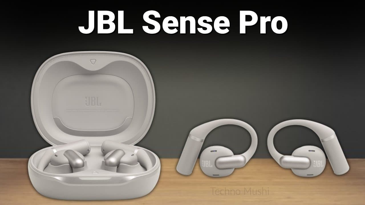 Thumbnail do vídeo JBL Sense Pro – Open-Ear Earbuds with Massive 38-Hour Battery Life!