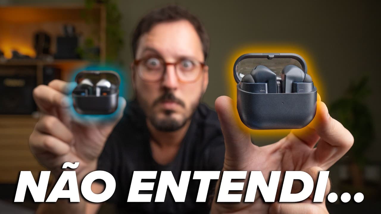 Thumbnail do vídeo Galaxy Buds3 FE melhor que o Buds3 Pro?! Não entendi nada…