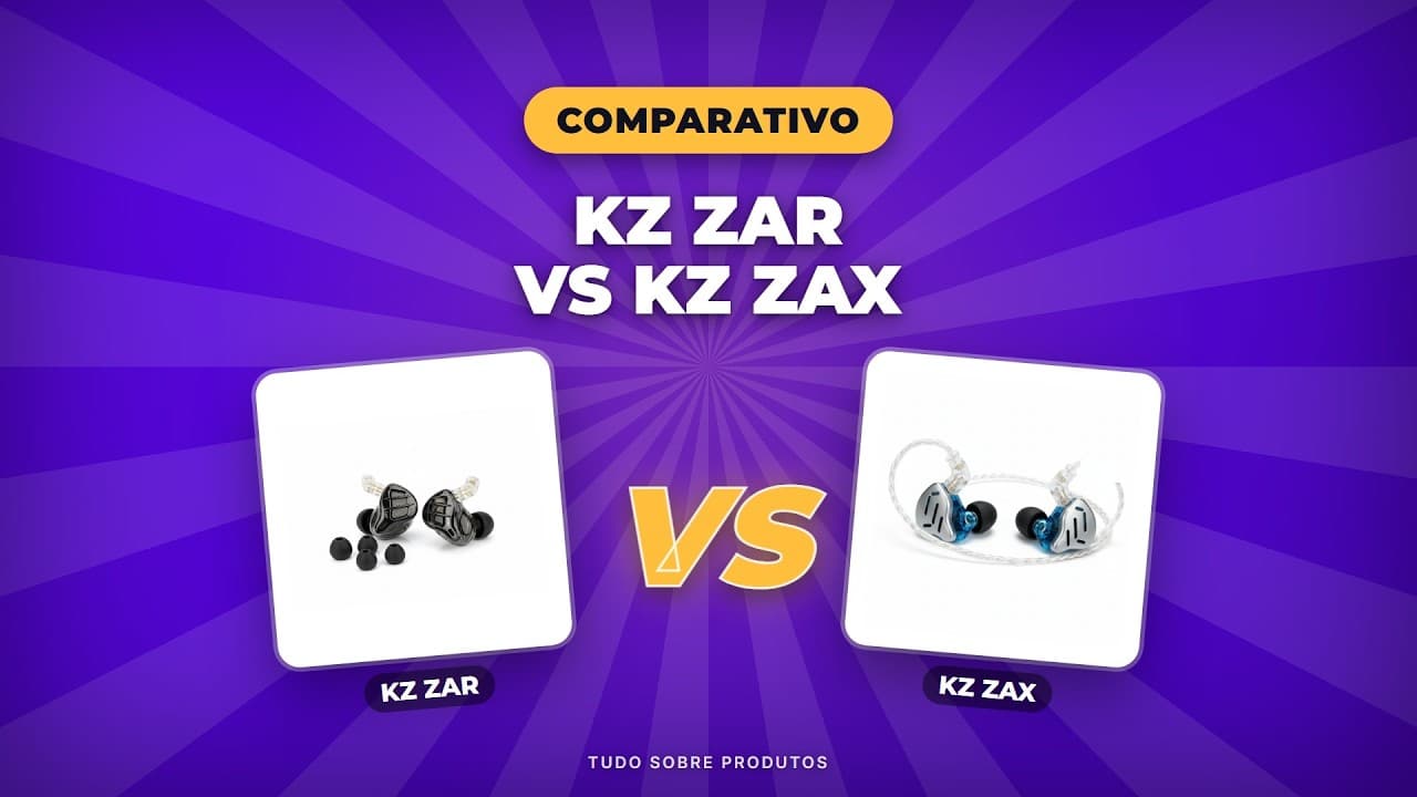 Capa do vídeo oficial: KZ ZAR vs KZ ZAX: O Comparativo Que Você ESPERAVA! (2026)