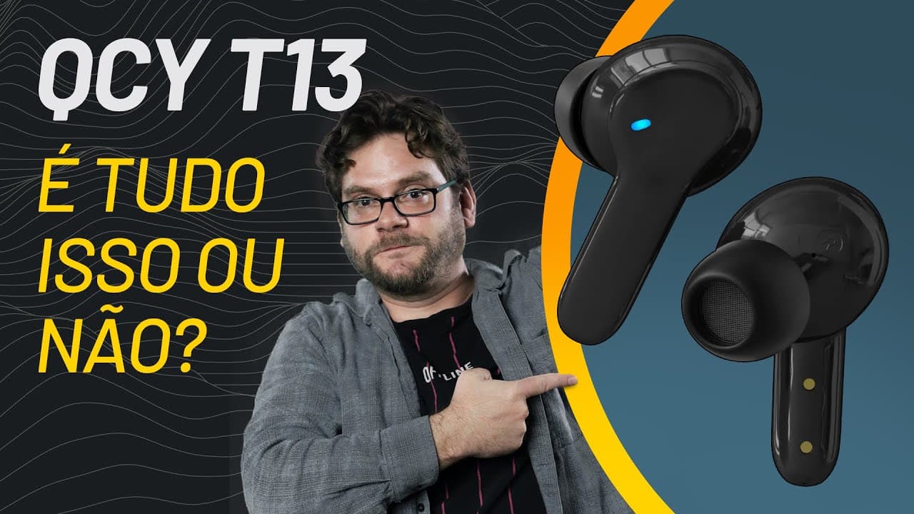 Thumbnail do vídeo QCY T13: fone TWS barato e com ótimo áudio
