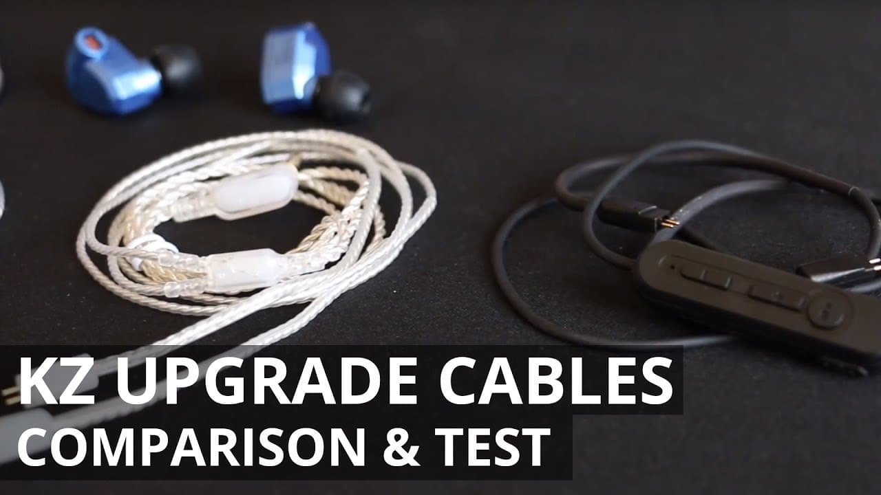 Thumbnail do vídeo KZ UPGRADE CABLE COMPARISON and TEST - WORTH THE UPGRADE?