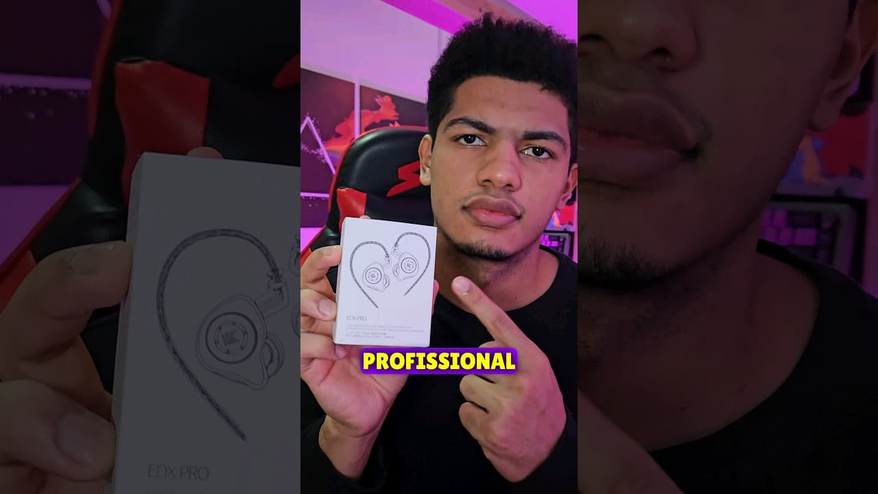Thumbnail do vídeo KZ EDX PRO - FONE PROFISSIONAL BARATO!!!