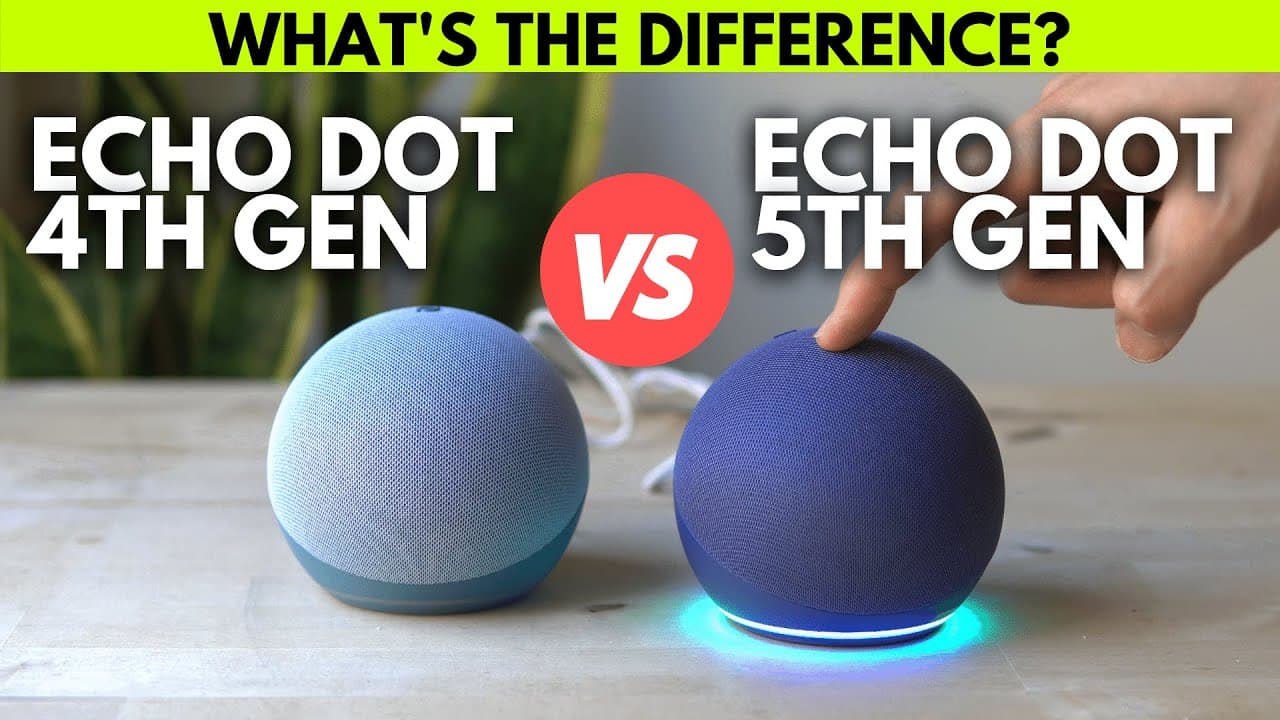 Thumbnail do vídeo Echo Dot 5TH GEN vs 4TH GEN Sound Test - Should you UPGRADE?