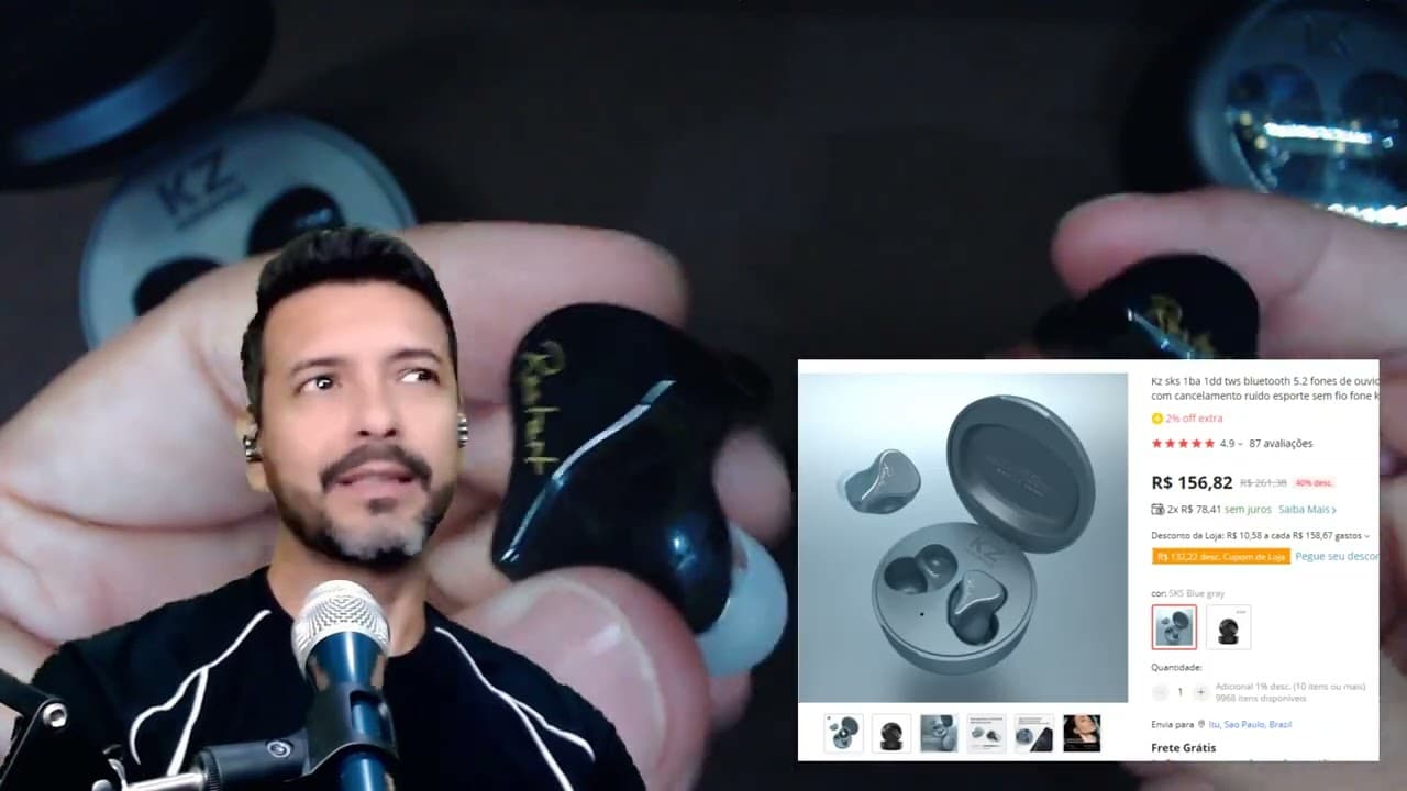 Thumbnail do vídeo KZ SKS BOM BONITO E BARATO !!!!!!!!!!!!!!!