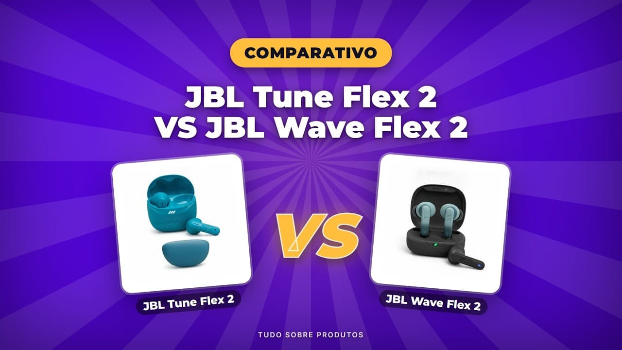 Capa do vídeo oficial: JBL Tune Flex 2 vs Wave Flex 2 (2026): Quem VENCE nesta disputa?
