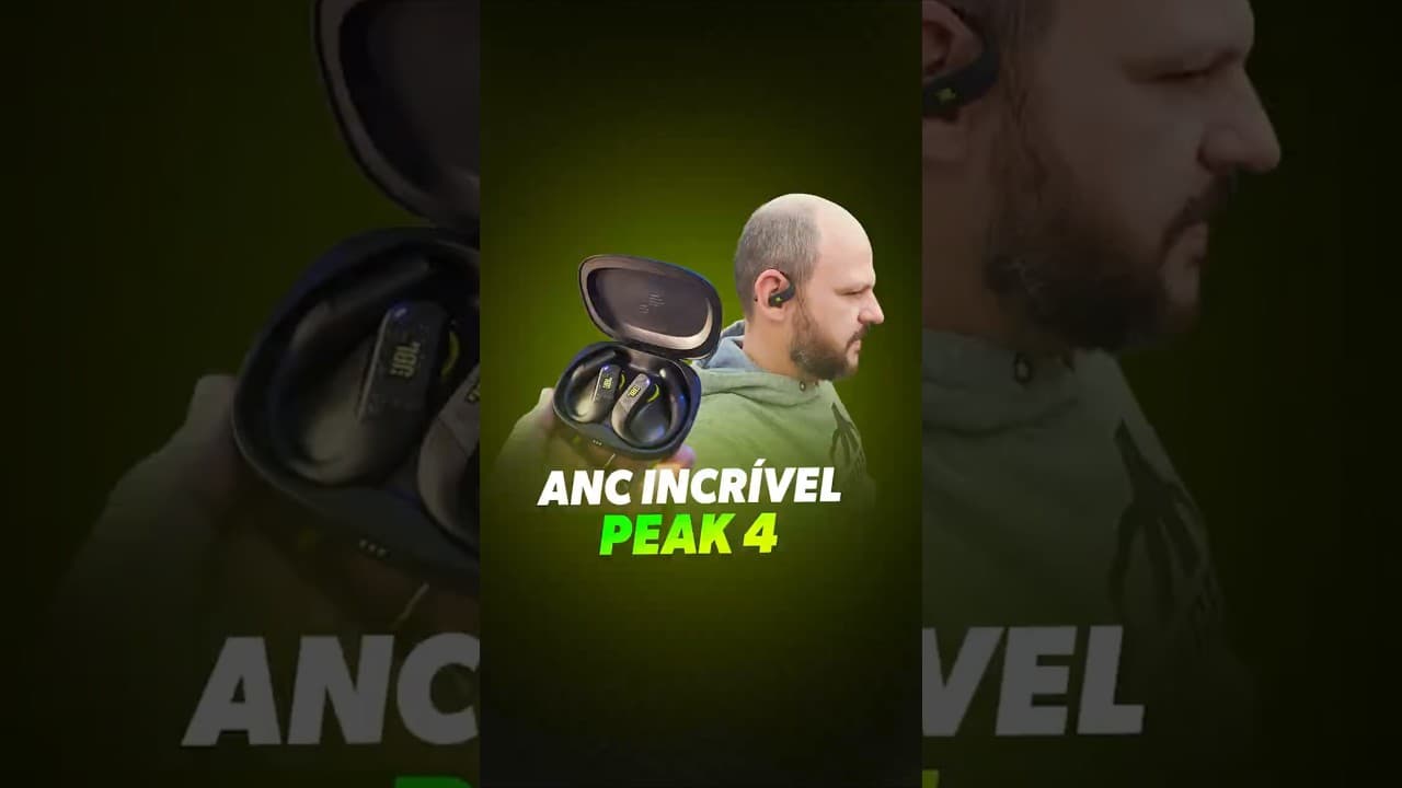 Thumbnail do vídeo Testei o Cancelamento de ruído do fone JBL Endurance Peak 4