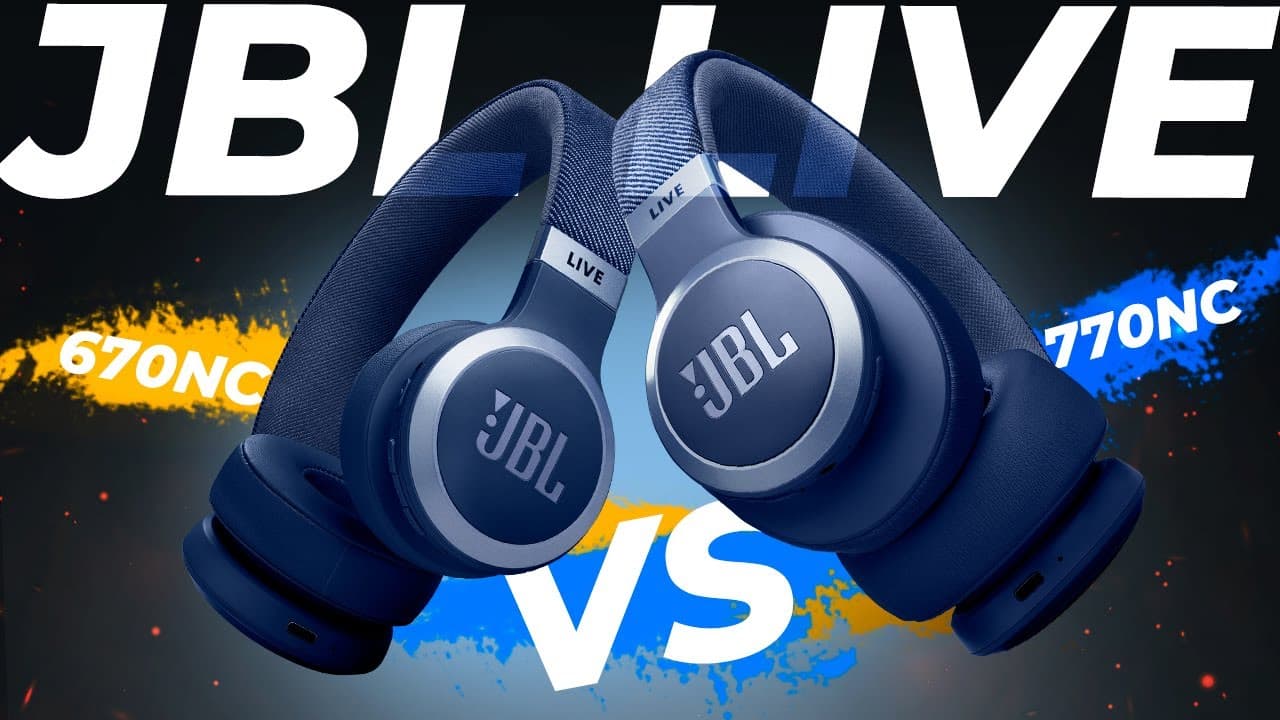 Thumbnail do vídeo JBL Live 670NC vs JBL Live 770NC - review and comparison of top wireless headphones!