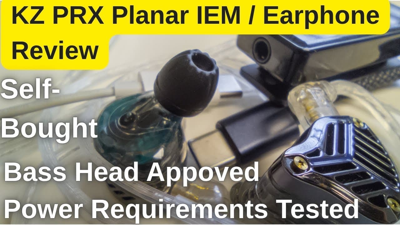 Thumbnail do vídeo KZ PRX Earphones Review - Planar IEM's Are Just Better (Bass Head Approved)