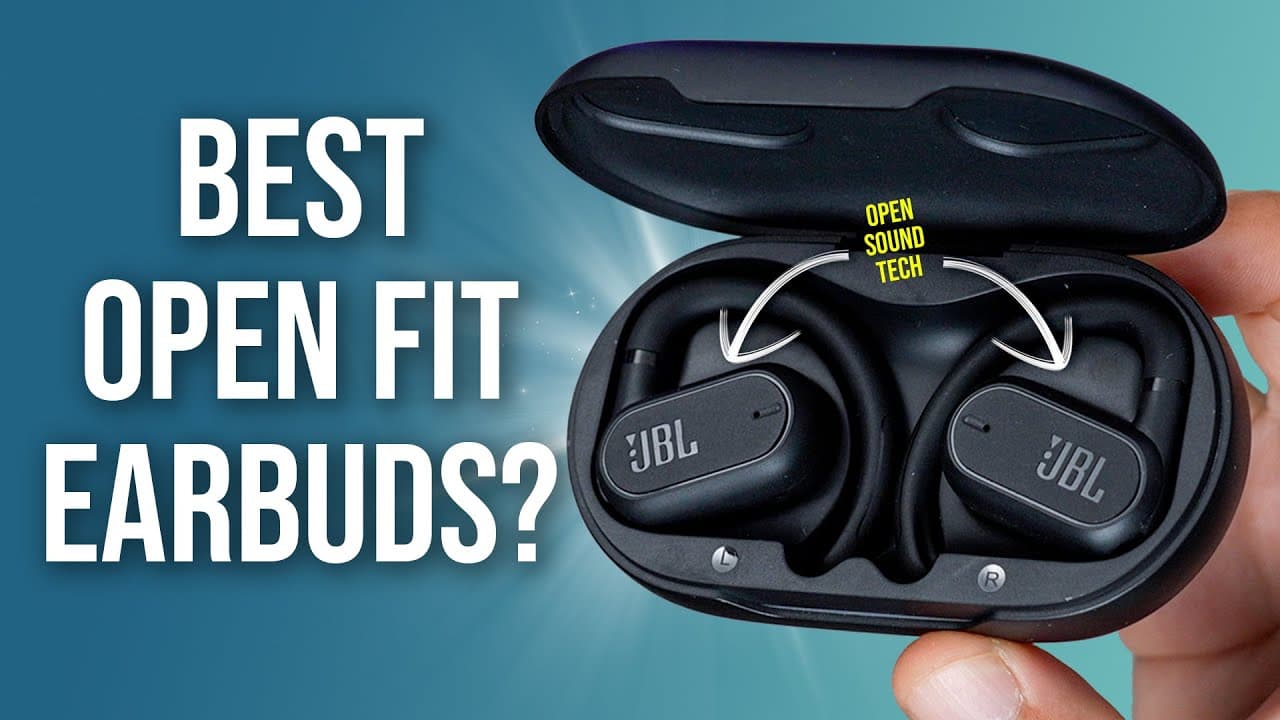 Thumbnail do vídeo JBL SoundGear Sense - Best Earbuds That Don't Go In Your Ears!
