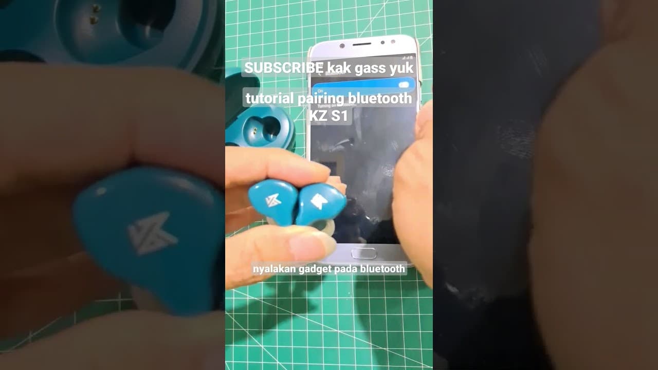 Thumbnail do vídeo Mau tau caranya? tutorial pairing bluetooth earphone tws KZ S1. Subscribe kak di gasss
