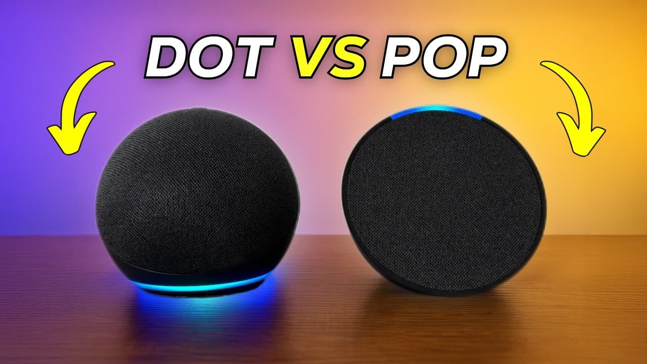 Thumbnail do vídeo Echo DOT ou Echo POP – QUAL é a MELHOR ALEXA BARATA?