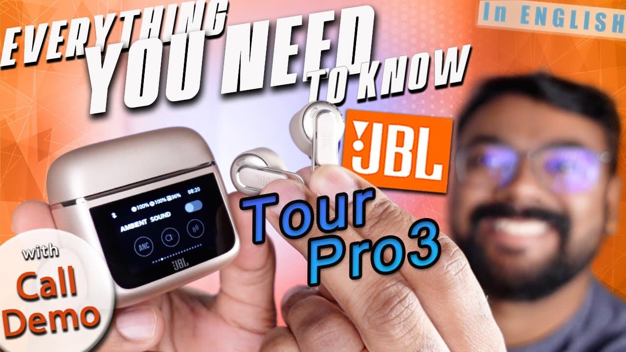 Thumbnail do vídeo JBL Tour Pro 3 Complete Review | Next-Gen Smart Case + True Adaptive ANC Deep Dive