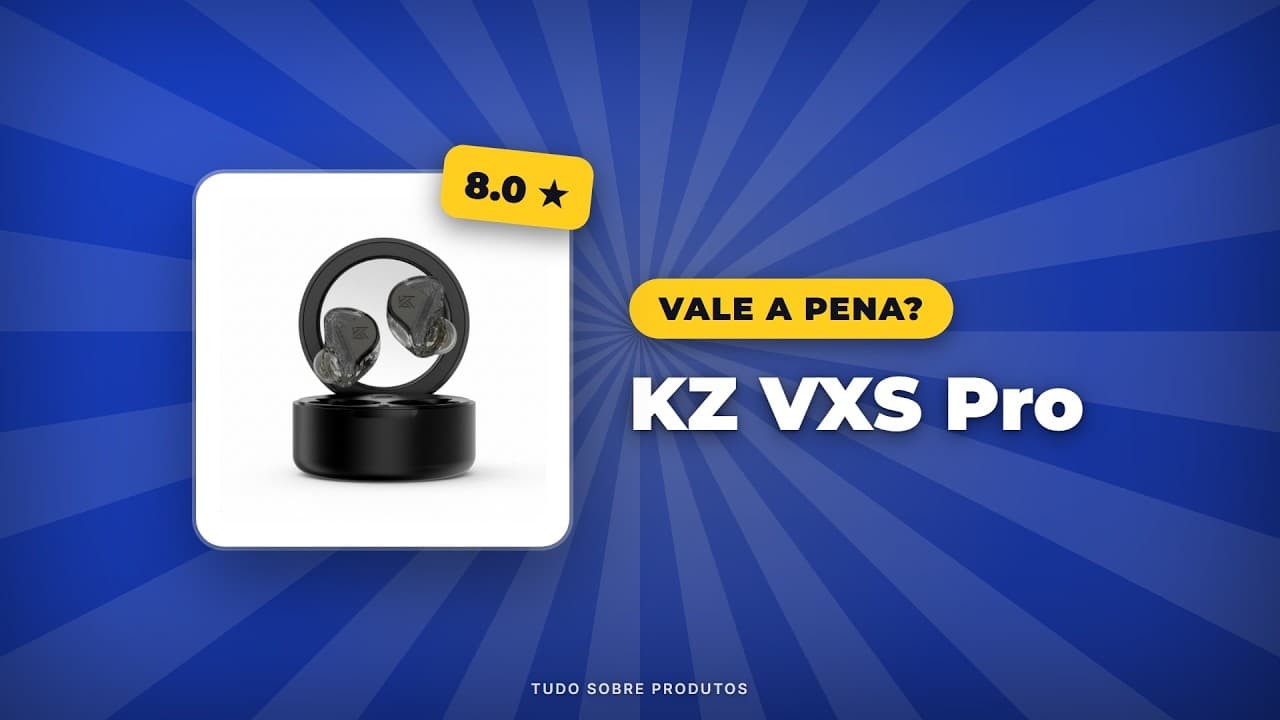 Capa do vídeo oficial: KZ VXS Pro: O Que Você Precisa Saber em 2026! Análise Completa!