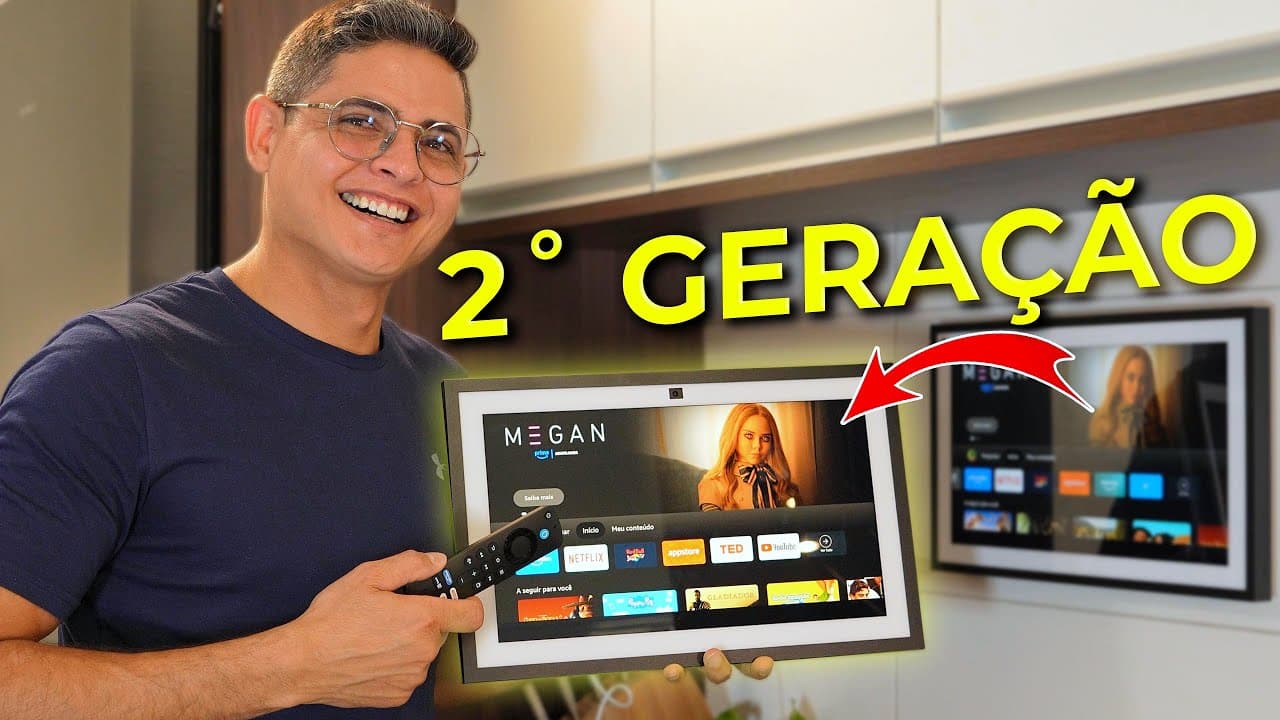 Thumbnail do vídeo NOVO Echo Show 15 | A TELONA INTELIGENTE da Amazon com ALEXA! Agora com SOM de QUALIDADE