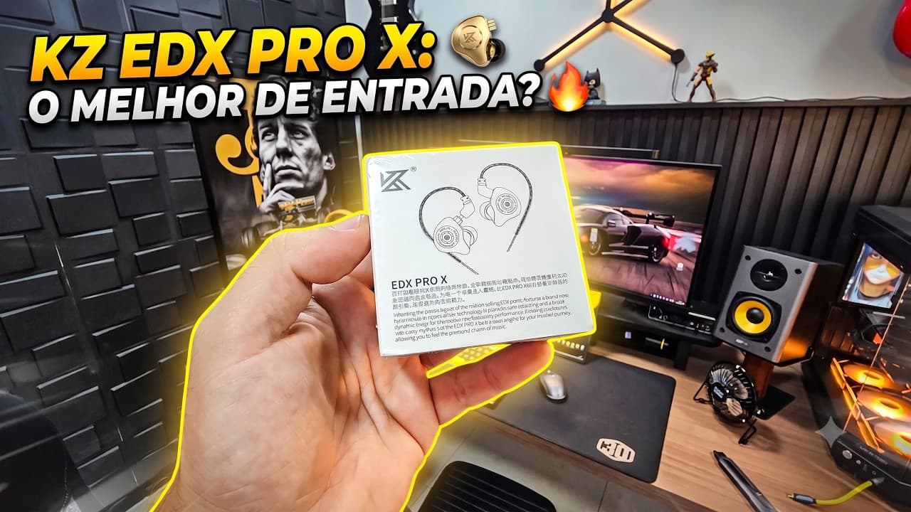 Thumbnail do vídeo ESSE É O FONE MAIS USADO DO MUNDO! - KZ EDX PRO X
