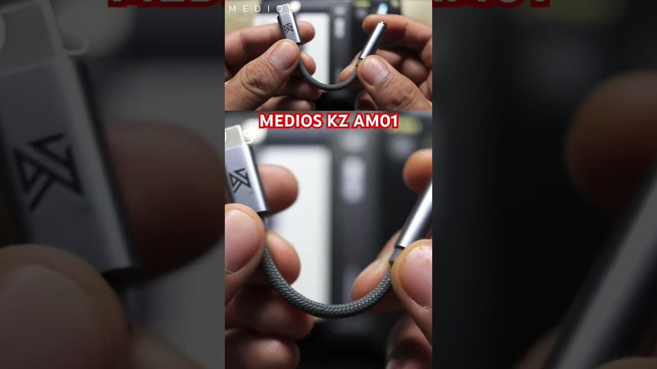 Thumbnail do vídeo MEDIOS KZ AM01, checa la comparativa completa ! 👆👆👆 #kz #hiresaudio #fiio #trn #dongle
