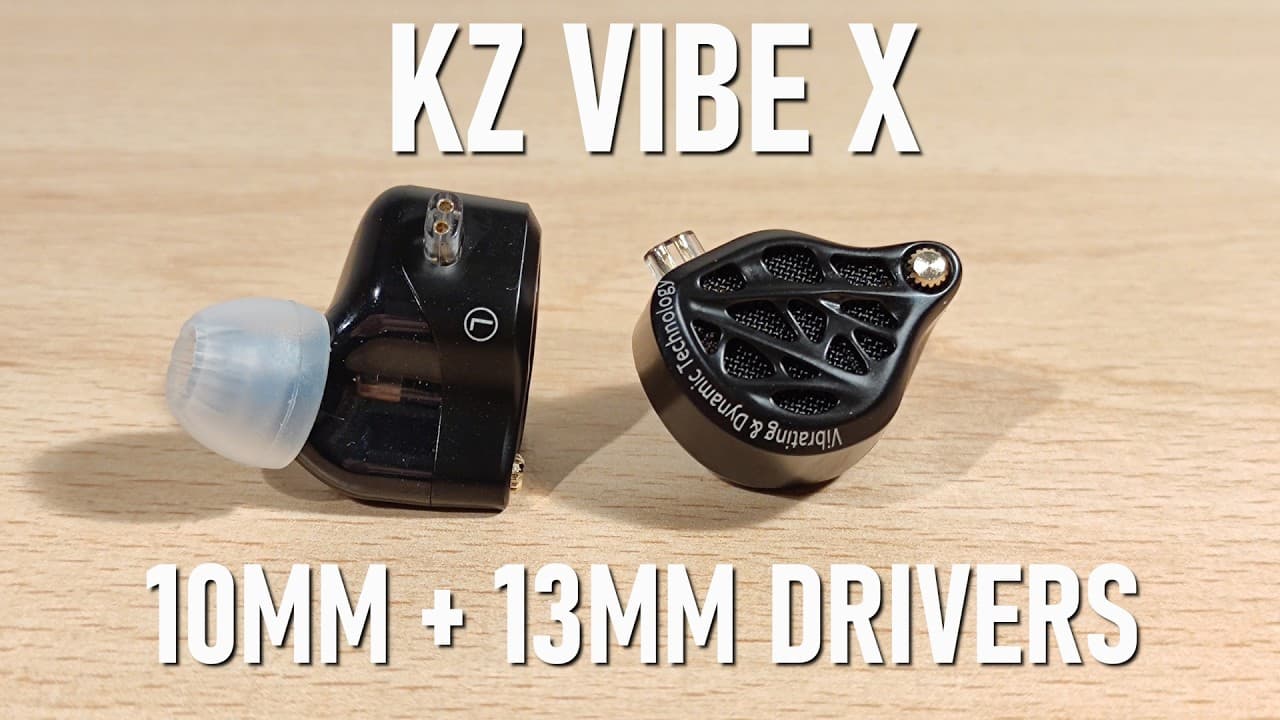 Thumbnail do vídeo KZ Vibe X Review - Zenith DD with a 13mm Vibration Driver!
