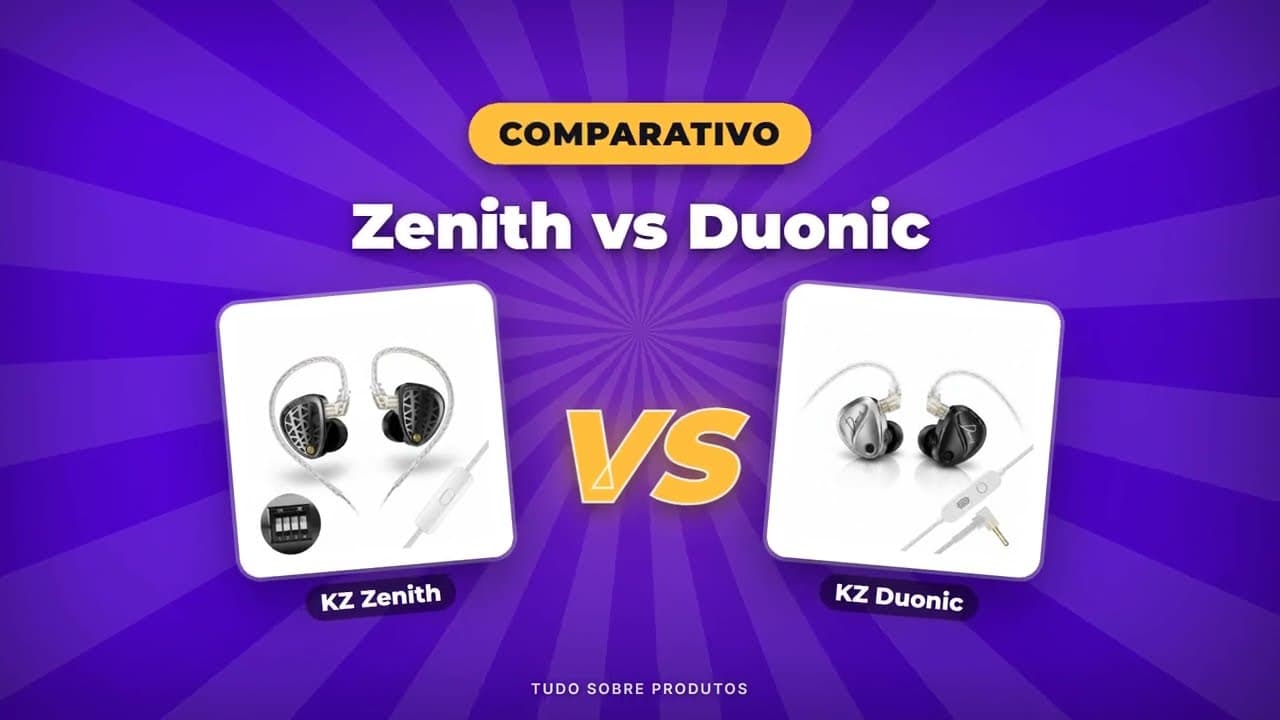 Capa do vídeo oficial: KZ Zenith vs Duonic: O Comparativo Completo Que Você Precisa Ver!