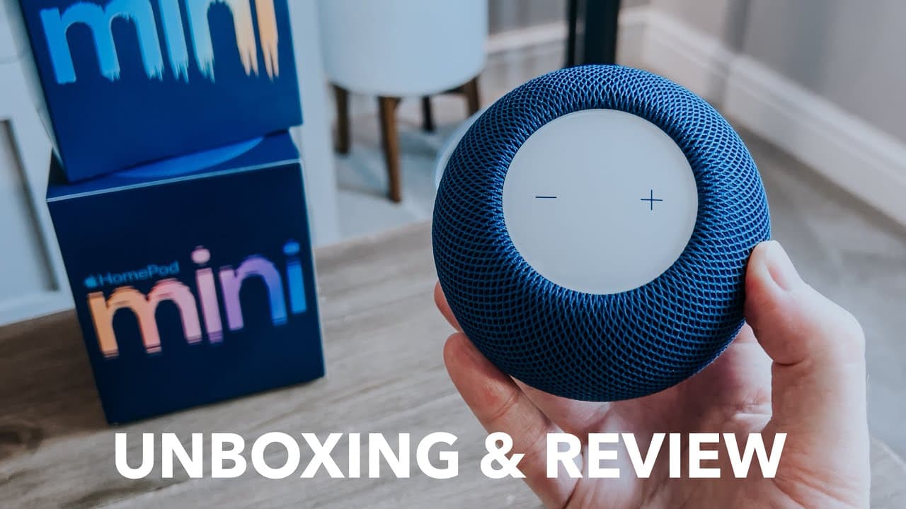 Thumbnail do vídeo NEW Apple HomePod Mini (Blue): Unboxing, Setup and REVIEW!