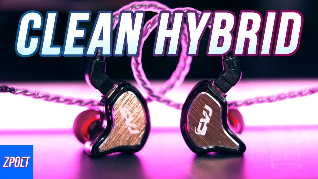 Thumbnail do vídeo CVJ CS8 Review - A CLEAN Hybrid! ( vs KZ ZSN Pro X, KBear KS2 )