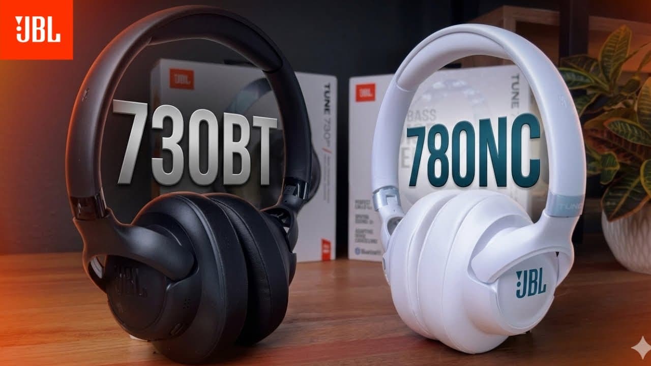 Thumbnail do vídeo Headphone JBL Tune 780NC e 730BT: Review e Comparativo