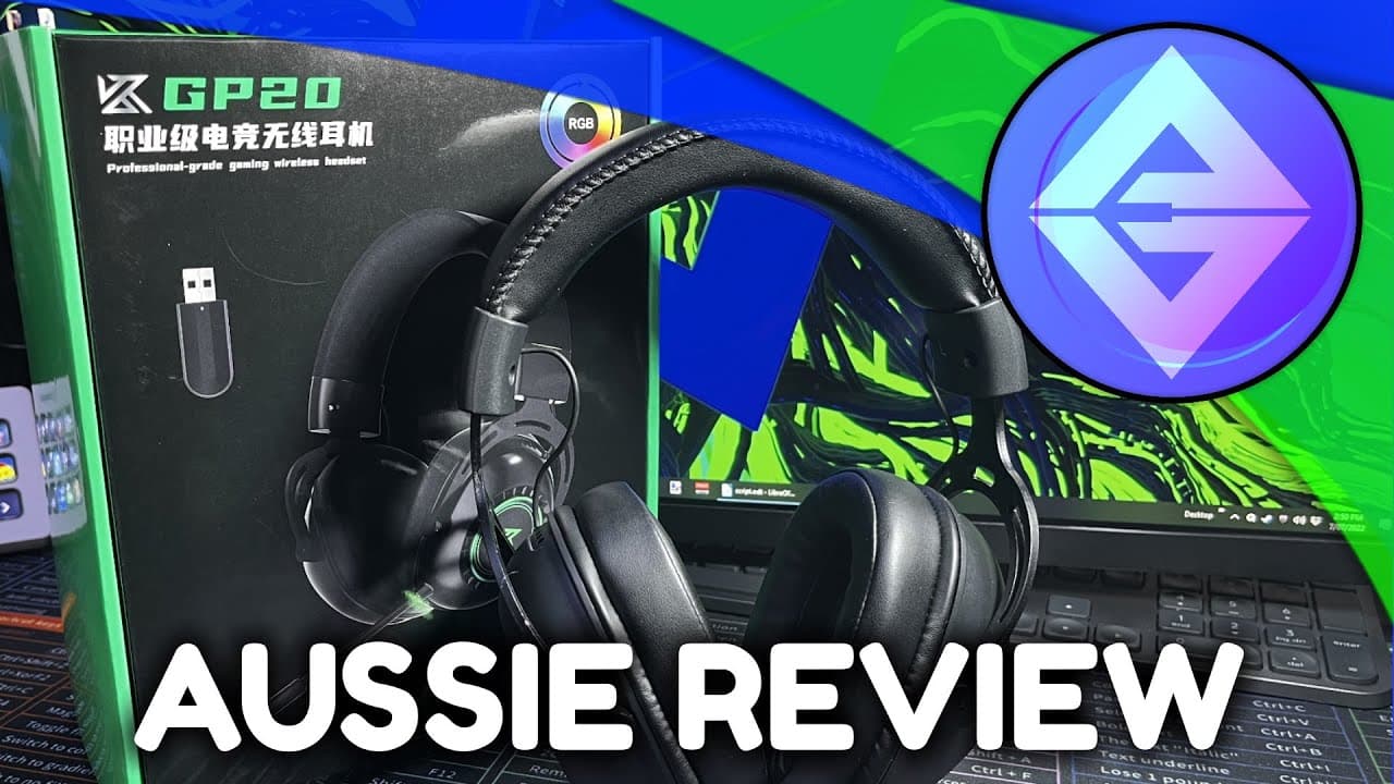 Thumbnail do vídeo KZ GP20 Wireless Gaming Headset Unboxing and Review
