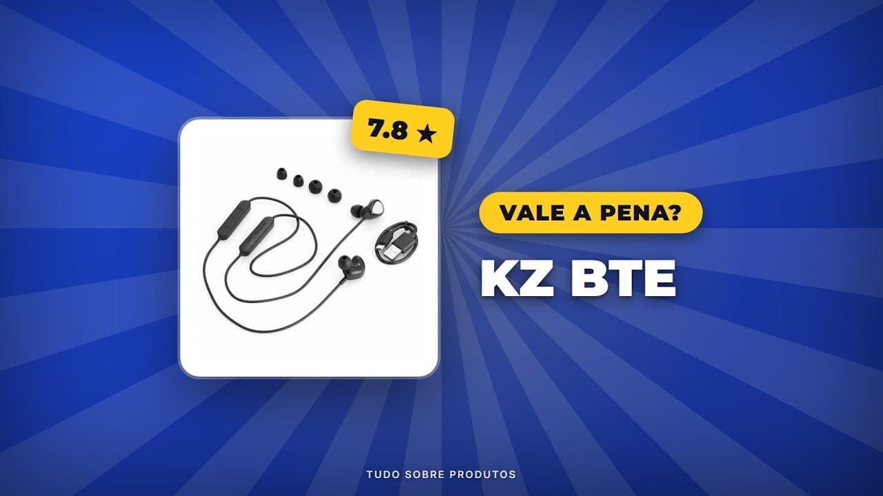 Capa do vídeo oficial: KZ BTE: Fone Híbrido Ainda Vale a Pena em 2026? Análise Completa!