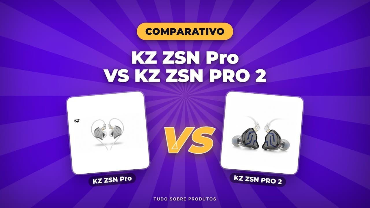 Capa do vídeo oficial: KZ ZSN Pro vs. PRO 2: O Comparativo DEFINITIVO para 2026!