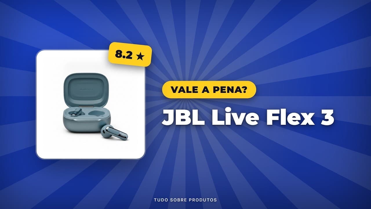 Capa do vídeo oficial: JBL Live Flex 3: A ANÁLISE COMPLETA que você buscava em 2026!
