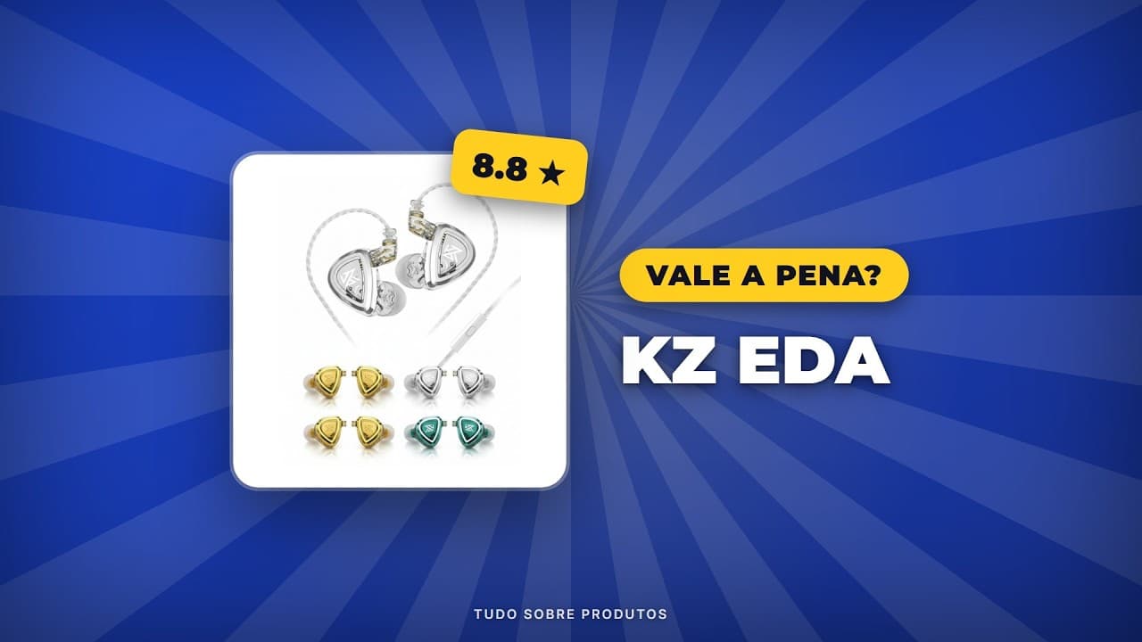 Capa do vídeo oficial: KZ EDA: É O FONE PERFEITO PRA VOCÊ EM 2026?