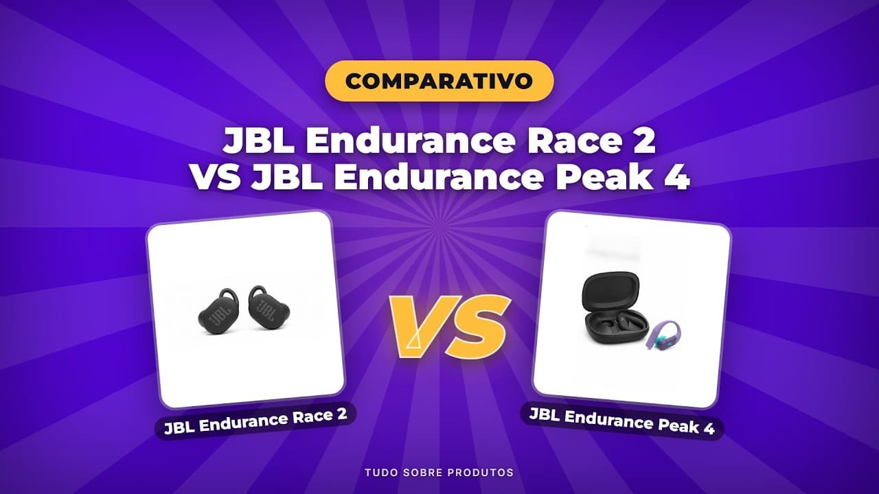 Capa do vídeo oficial: JBL Race 2 ou Peak 4? O MELHOR fone JBL para seus treinos em 2026!