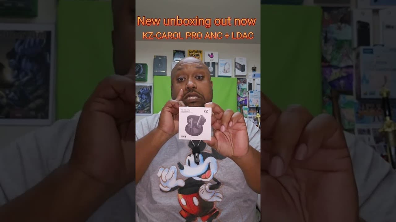 Thumbnail do vídeo New unboxing out now The KZ-CAROL PRO ANC +LDAC earbuds! #kz #carolpro &#earbuds #bluetooth #LDAC