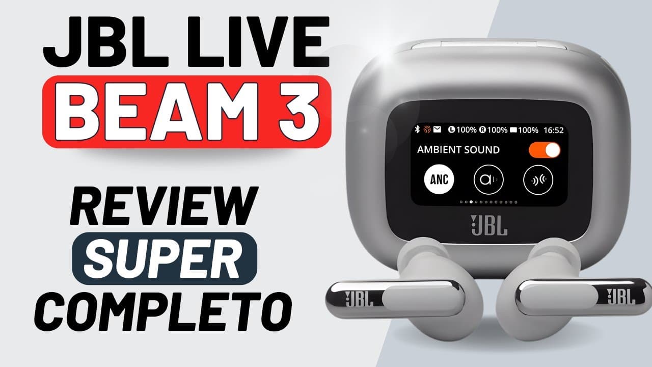 Thumbnail do vídeo JBL Live Beam 3 Review - Veja se Vale a Pena | Tem um Grande Diferencial