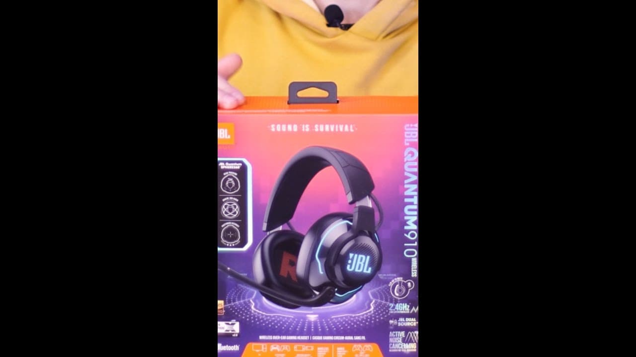Thumbnail do vídeo 🎧 Saca só esse unboxing do JBL Quantum 910 Wireless, o headset gamer usado na Pro Kompetition