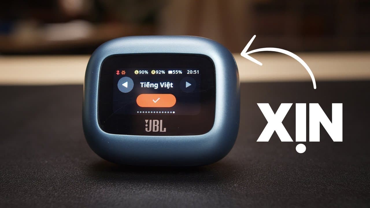 Thumbnail do vídeo Tai nghe nhưng mà có cả màn hình? | Review JBL Live Beam 3