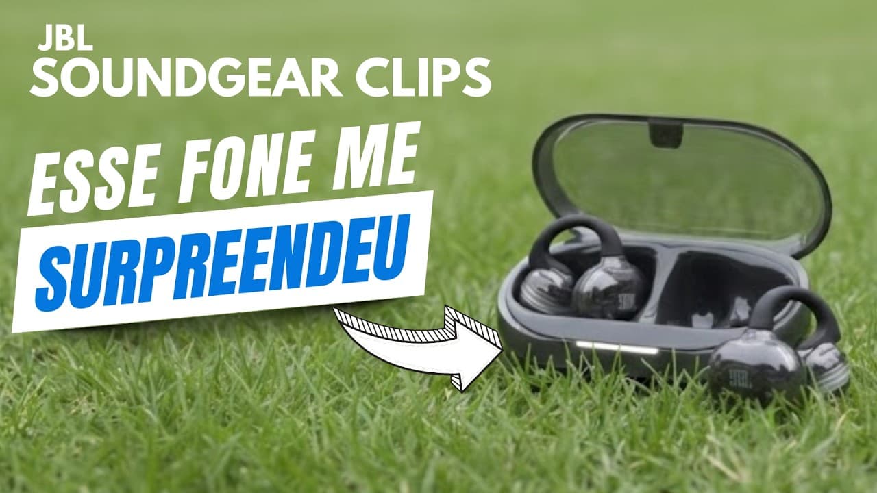 Thumbnail do vídeo Me Supreenceu! O Novo JBL Soundgear Clips é Muito Mais Que Eu esperava! Fone Pra Corrida e Ciclismo?