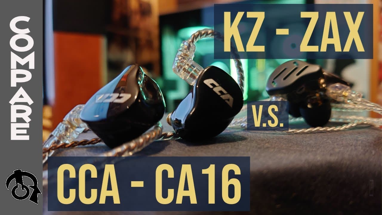 Thumbnail do vídeo KZ ZAX vs CCA CA16 Earphones