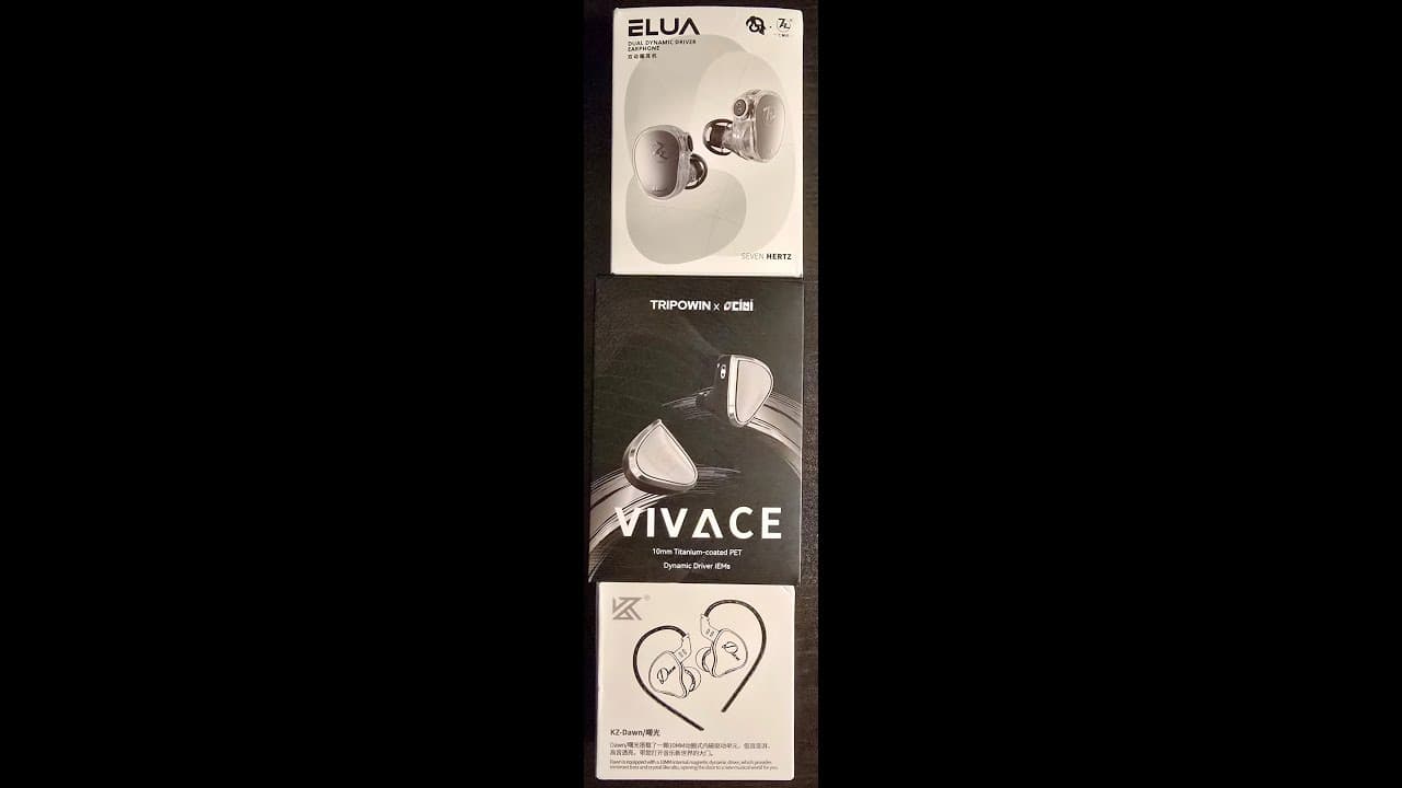 Thumbnail do vídeo KZ Dawn, 7hz Elua, Tripowin Vivace - Optimal or Sub-optimal Value? - Honest Audiophile Impressions