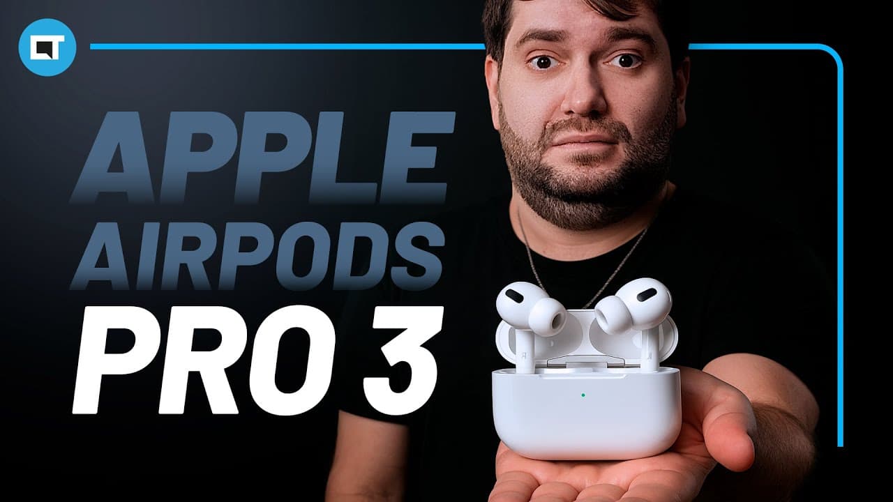 Thumbnail do vídeo Apple Airpods Pro 3 - o melhor ANC do mercado pode não agradar a todos [ANÁLISE/REVIEW]