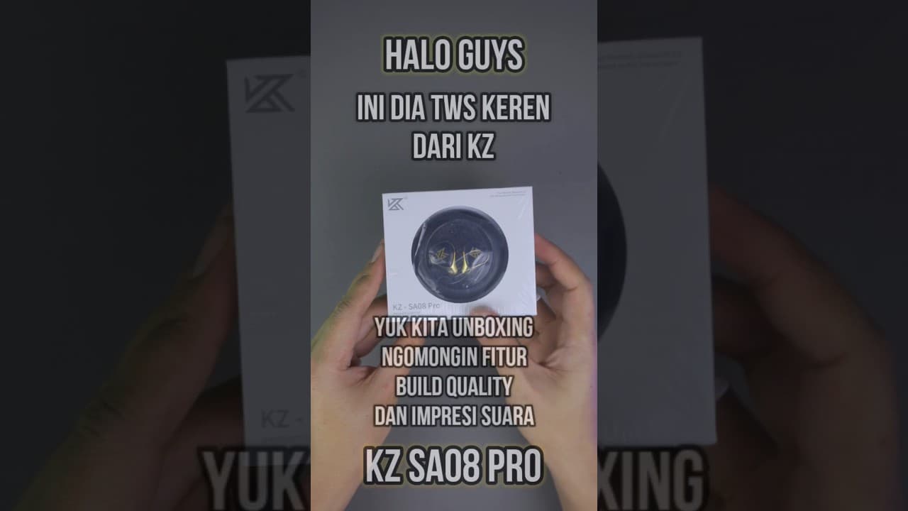 Thumbnail do vídeo KZ SA08 Pro TWS Impresi suara & Unboxing #kz #kzsa08pro