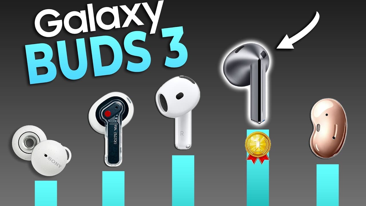 Thumbnail do vídeo THE BEST! 🔥 Samsung Galaxy Buds3 (Scored & Ranked)