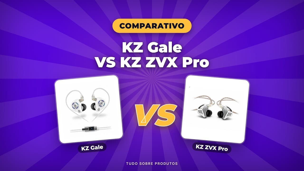 Capa do vídeo oficial: KZ Gale vs ZVX Pro: O Comparativo Definitivo de Fones de Ouvido em 2026!